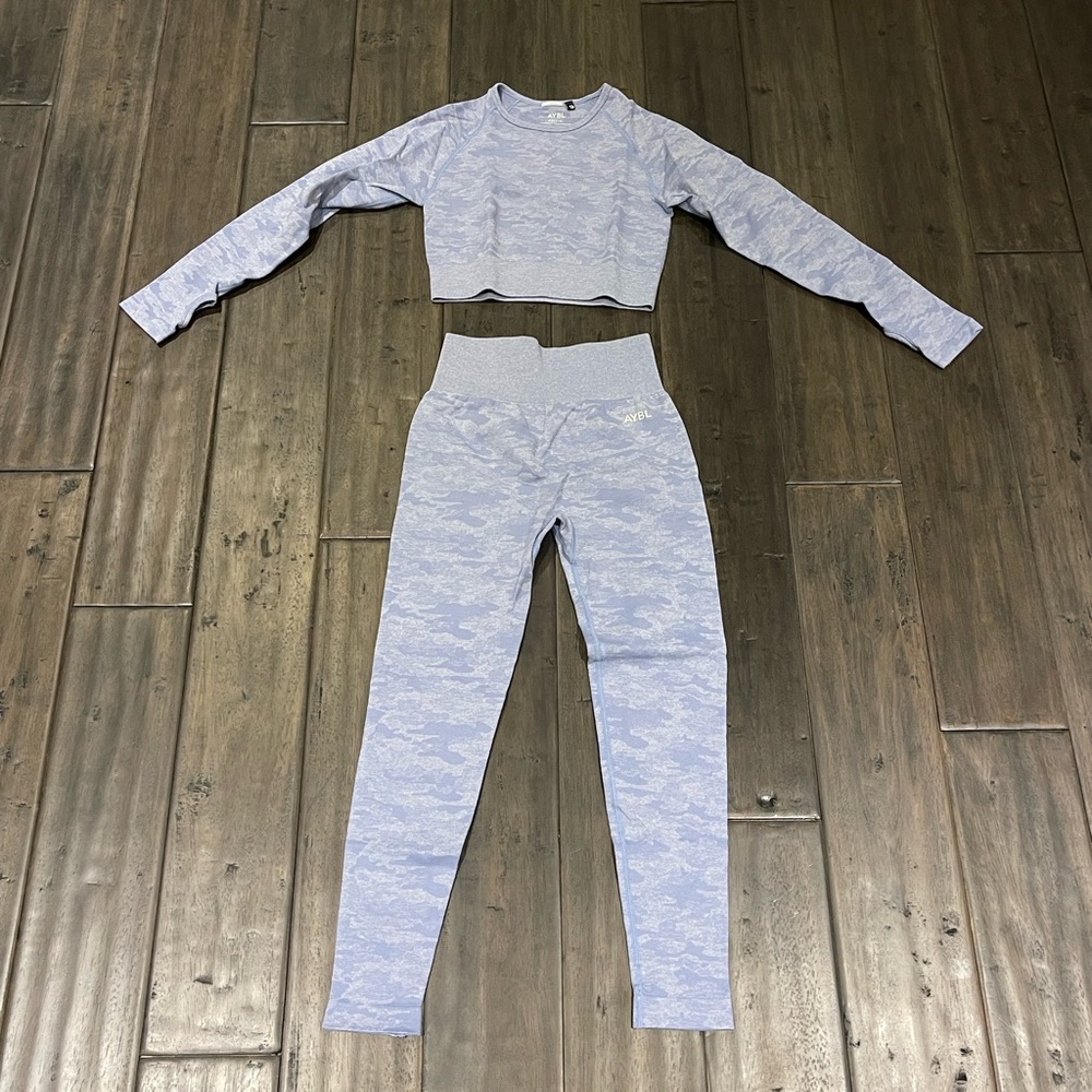 BE AYBL Workout Set in Camo Blue